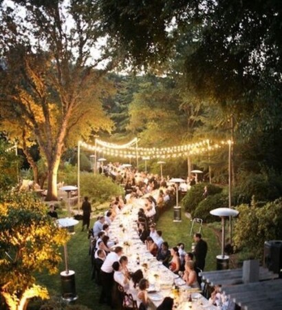 chandelier, fairy lights and goals
