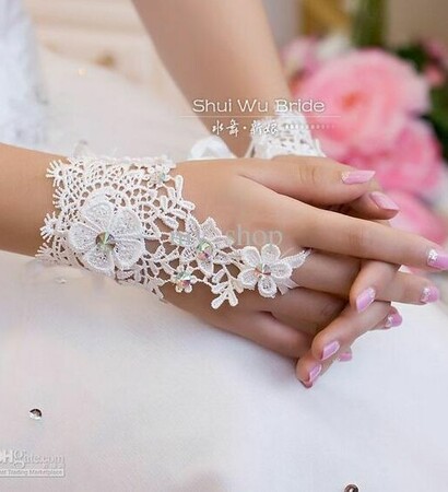 bridal, beautiful and gloves