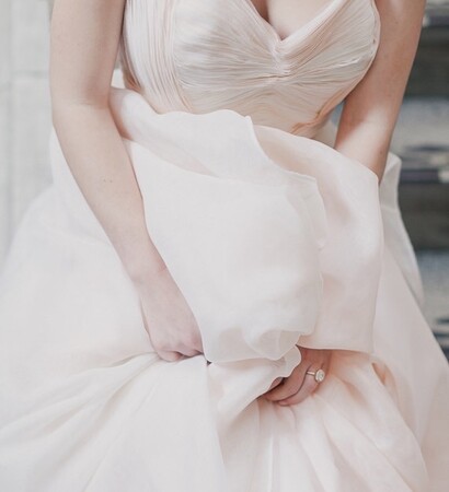 luxury, makeup and wedding dress