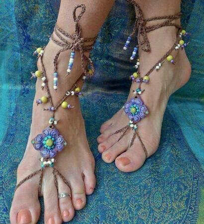 sandals, seawitch and mermaid