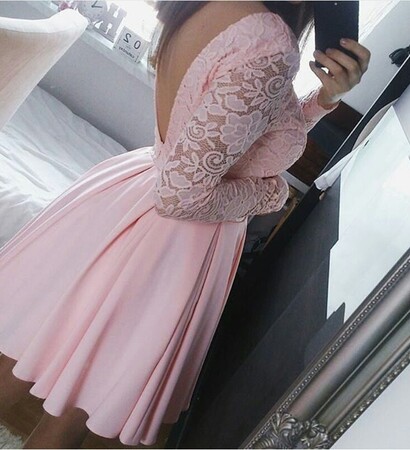 pink, dress and dresses