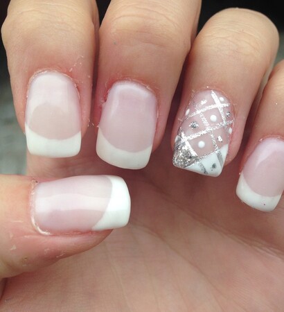 nail, white and classic