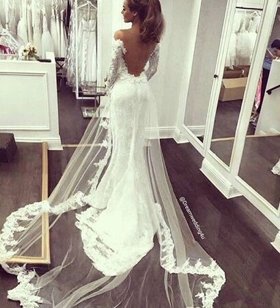 white, weddingdress and soulmates