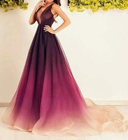 ombre, fashion and purple
