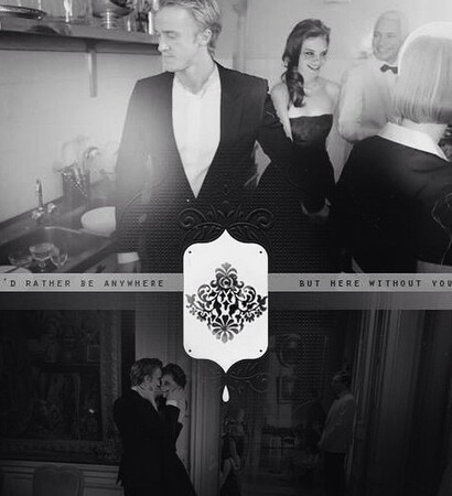 hermione granger, draco malfoy and tom felton
