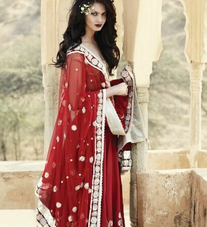 bridal, red and india