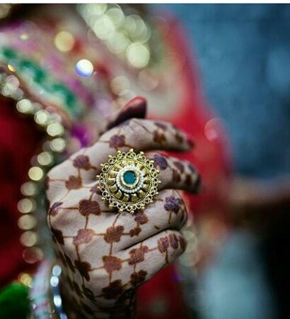 pretty, bride and indian wedding