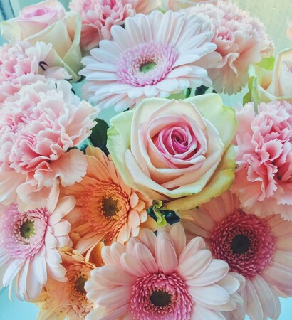 flowers, rich and black