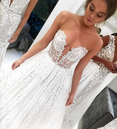 wow wedding dress, princess wedding dress and berta bride