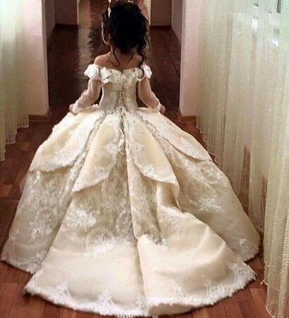 dress, newborn and wedding dress