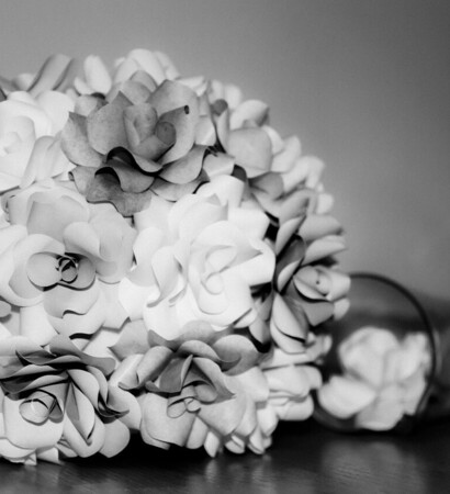 roses, bouquet and Paper