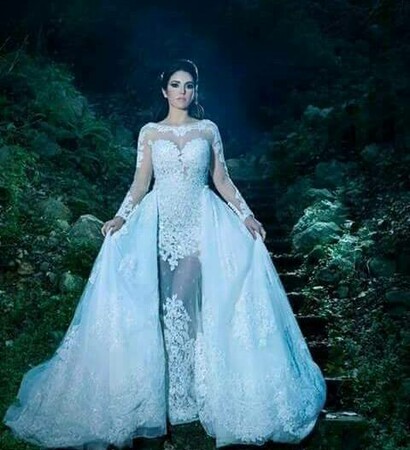 veil, dress and girl staff