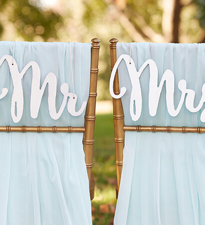 mr and mrs, wedding chair decor and wedding chair