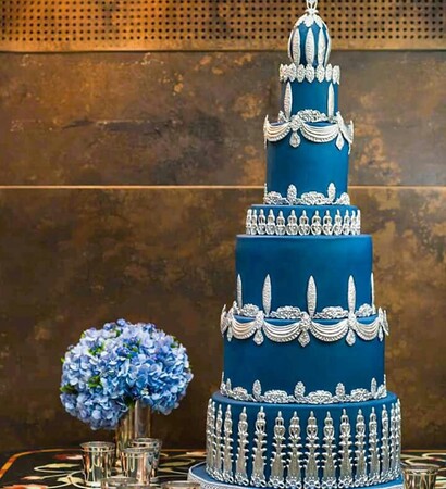 fancy, different and silver and blue