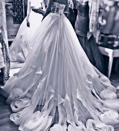 Vietnam, 09.01.2016 and wedding dress