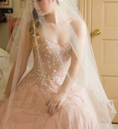 wedding dress, long hair and fashion