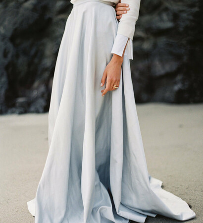 pale blue, gown and dress