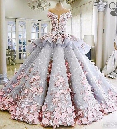 wedding dress and en