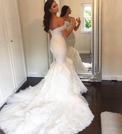 dress, sleeves and gown