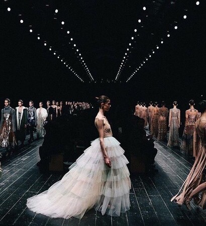 white, dress and dark