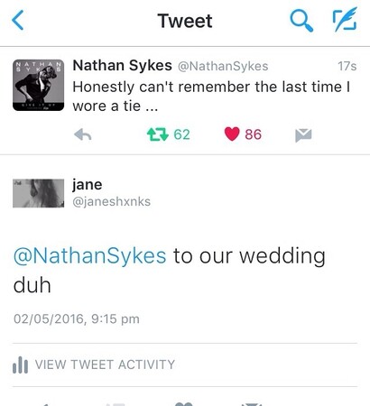 nathan sykes, twitter and marriage