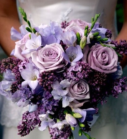 attendant's bouquets, wedding flowers and bridal bouquet