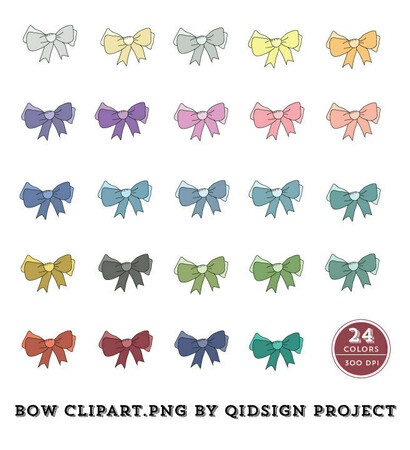 bow clipart, design and sticker clipart