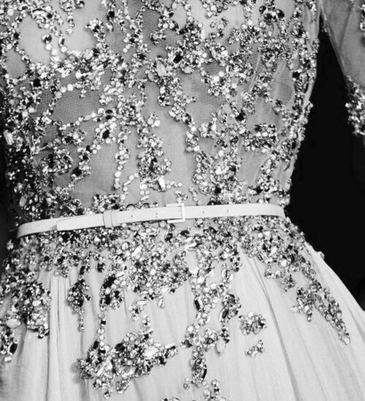 jewels, black and white and tropical