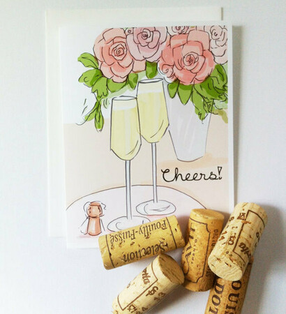 wine, flowers and pink