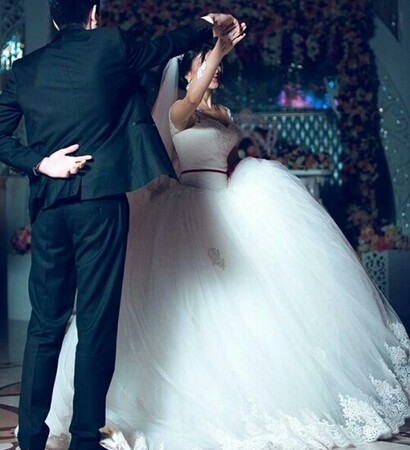 dance, couple and bride