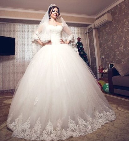 beauty, wedding dress and azerbaijan bride