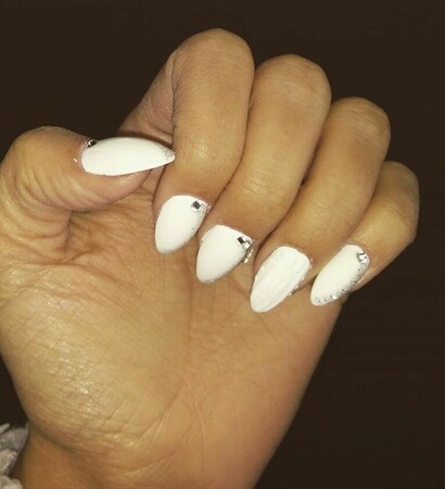 weddingnail, nails and whitenail