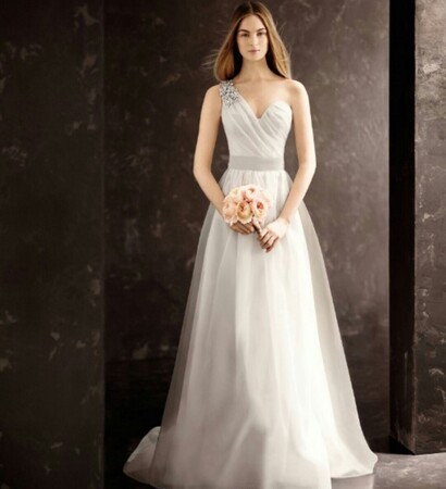 white, mariage and Vera Wang