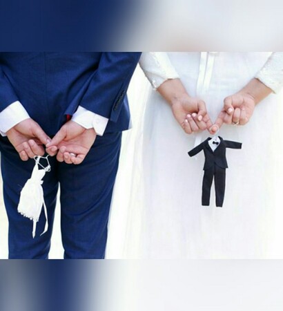 fashion, couple and ring