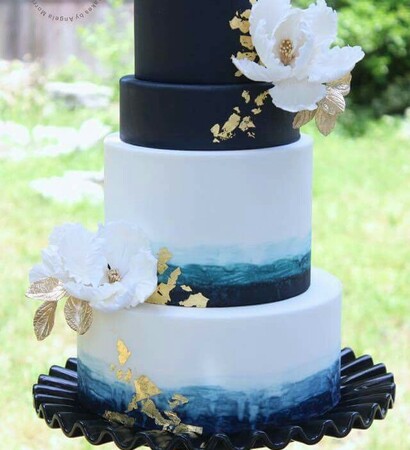 wedding cake, colors and sweets