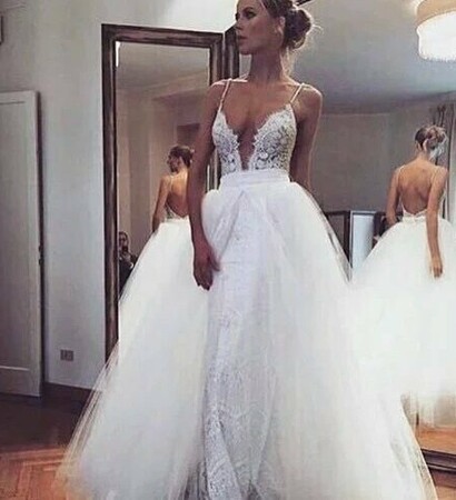 branco, vestido and vestido de noiva