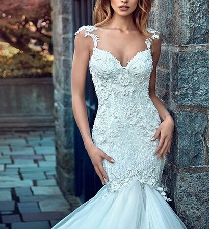 wedding gown, white wedding dress and lahav couture