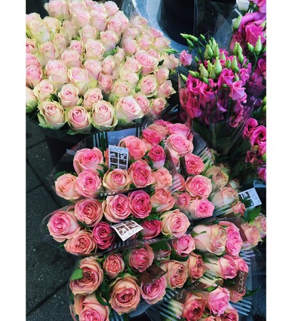 flowers, woman and imagine
