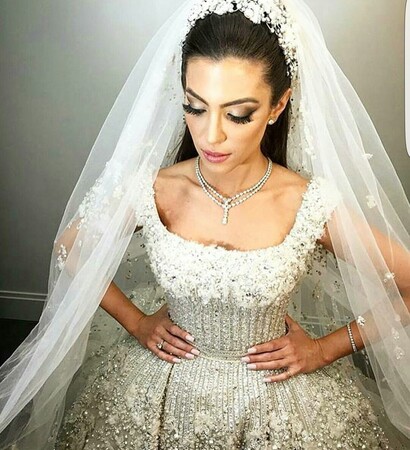 veil, wedding dress and bride