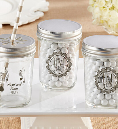 mason jar, party favors and personalized favors