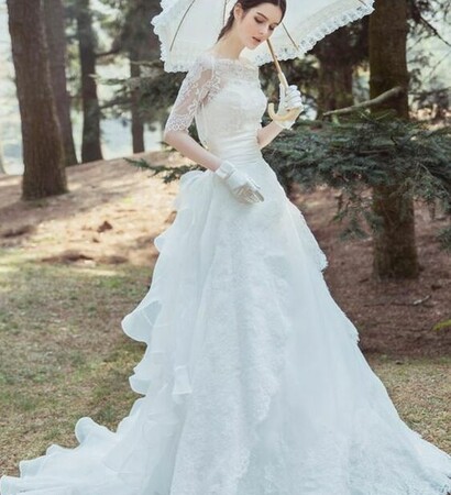 “collection of pandora”, wedding gown and white wedding dress