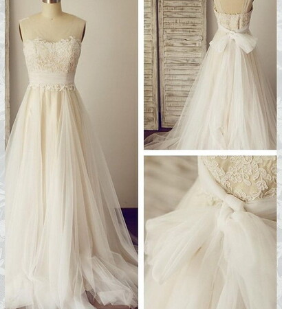 2016, soft tulle wedding dress and romantic