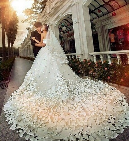 fashion, bride and girl