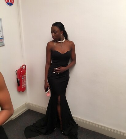 prom dress, nails and evening dress