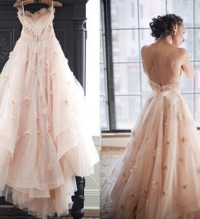 backless, blush and long