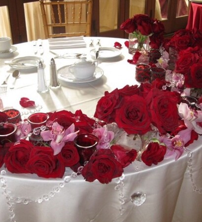 party, decoration and flowers
