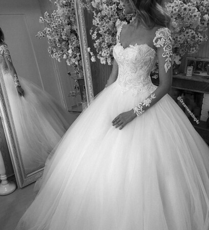 wedding dress, bride fashion and bridal inspo