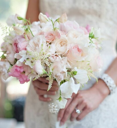 flowers, bouquet and bride