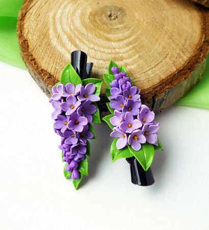 flower barrette, hair accessories and floral barrettes