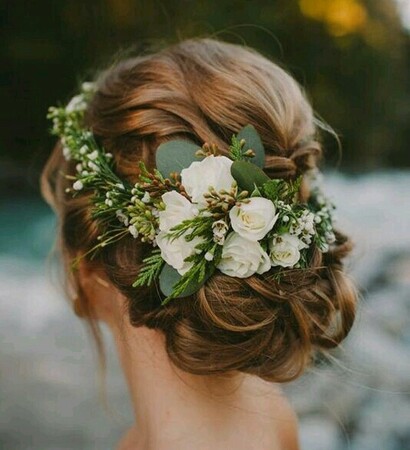 bun, hair and beauty